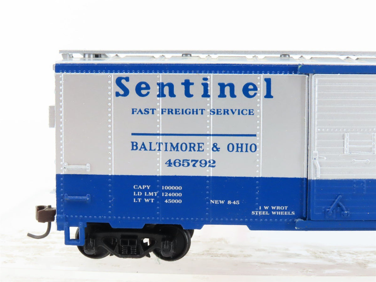 HO Scale Mantua 734-585 B&amp;O Baltimore &amp; Ohio Sentinel Steel Box Car #465792