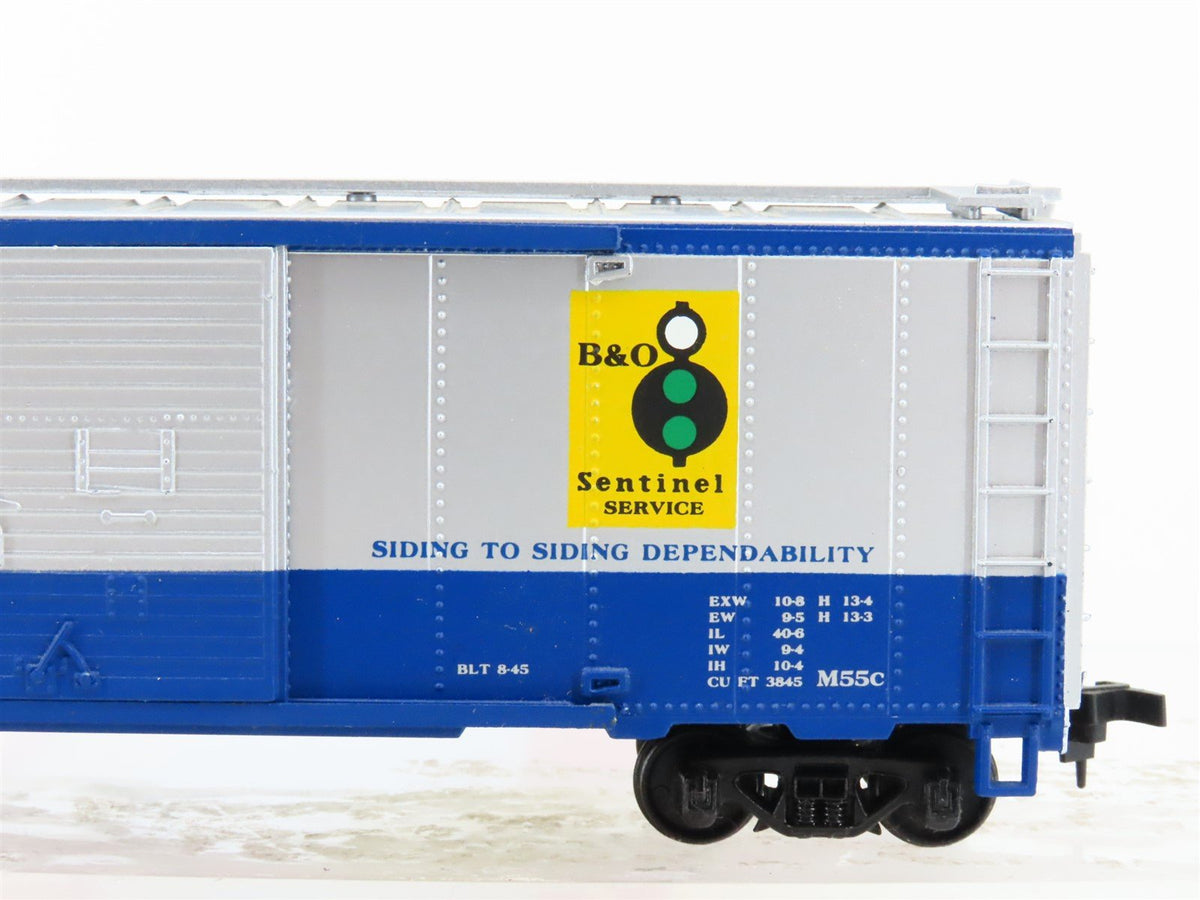 HO Scale Mantua 734-585 B&amp;O Baltimore &amp; Ohio Sentinel Steel Box Car #465792