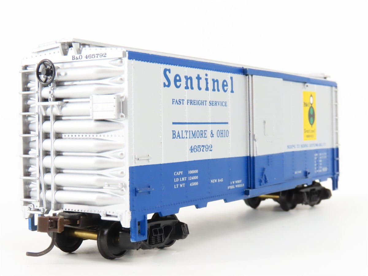 HO Scale Mantua 734-585 B&amp;O Baltimore &amp; Ohio Sentinel Steel Box Car #465792