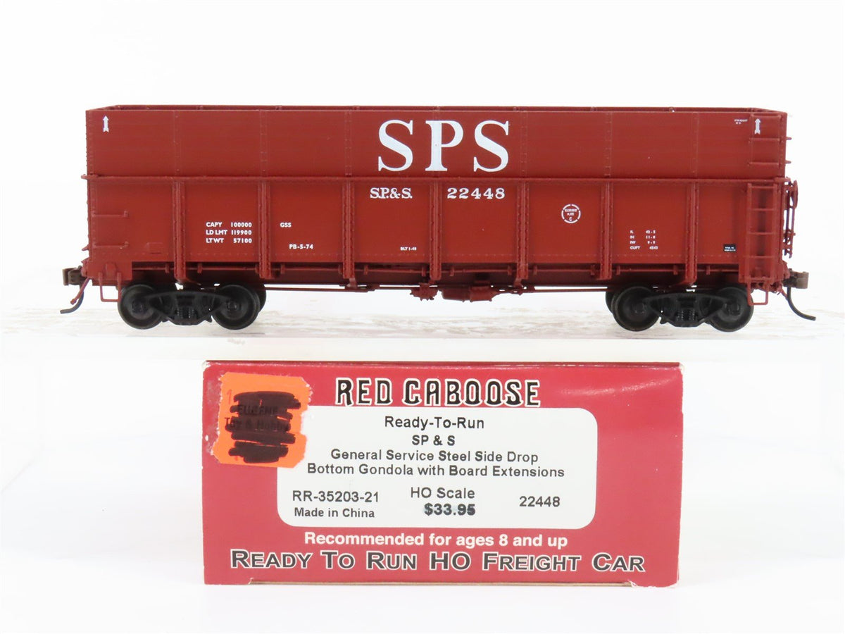 HO Scale Red Caboose RR-35203-21 SP&amp;S Spokane Portland &amp; Seattle Gondola #22448