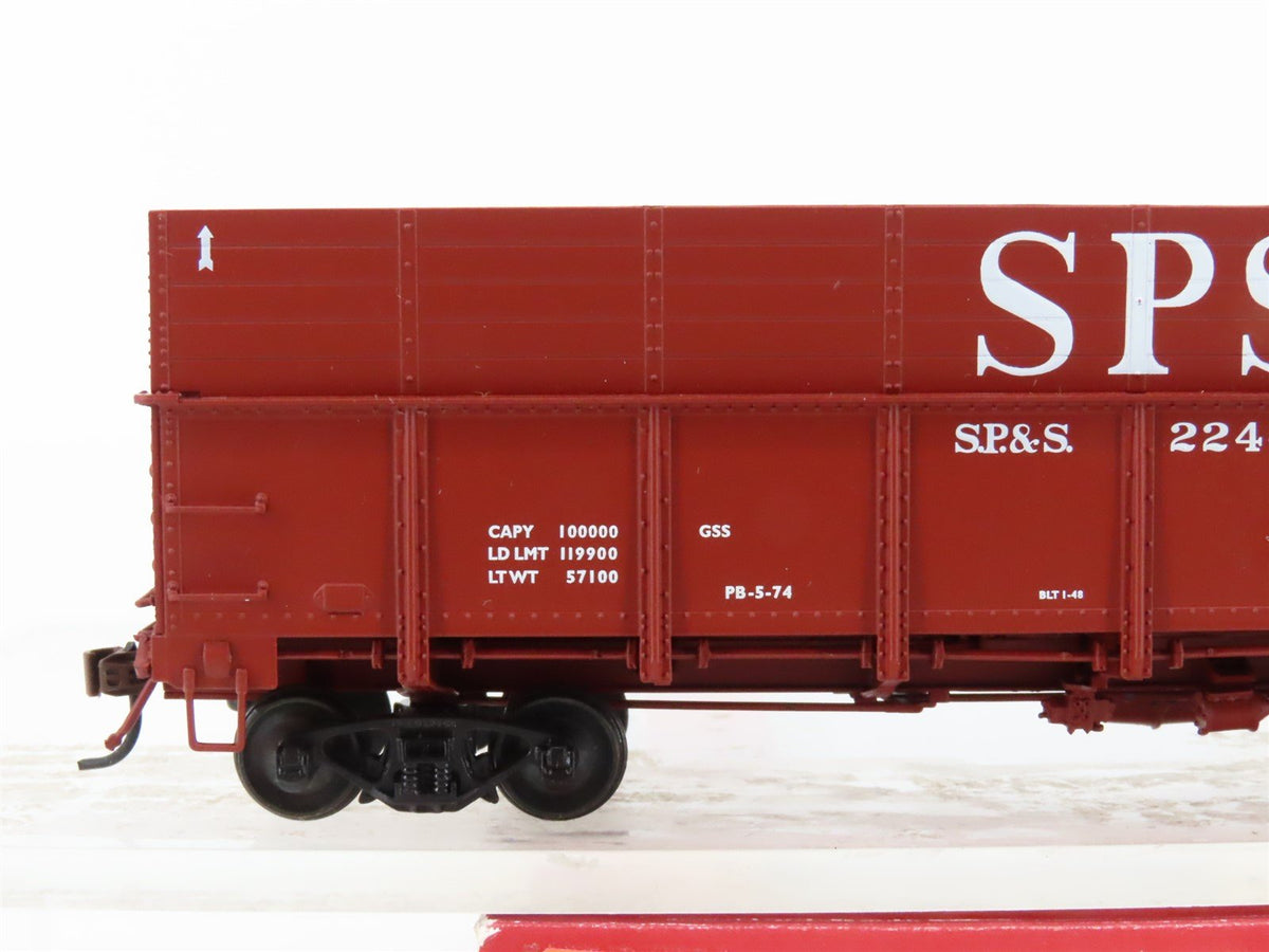 HO Scale Red Caboose RR-35203-21 SP&amp;S Spokane Portland &amp; Seattle Gondola #22448