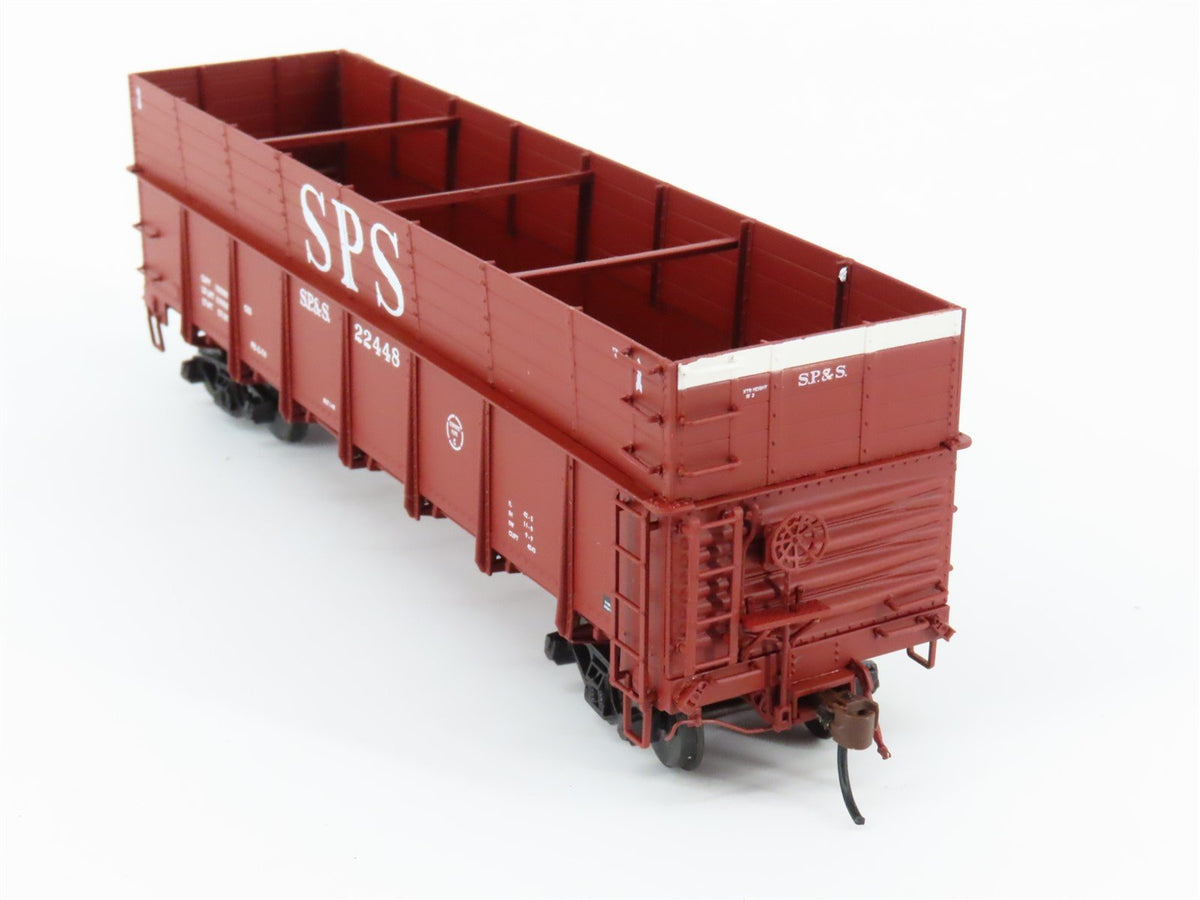 HO Scale Red Caboose RR-35203-21 SP&amp;S Spokane Portland &amp; Seattle Gondola #22448