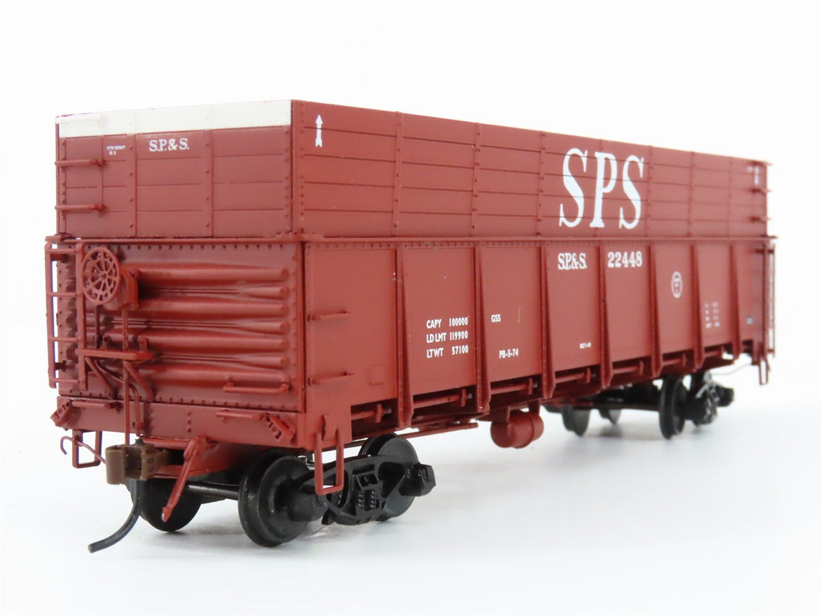 HO Scale Red Caboose RR-35203-21 SP&amp;S Spokane Portland &amp; Seattle Gondola #22448