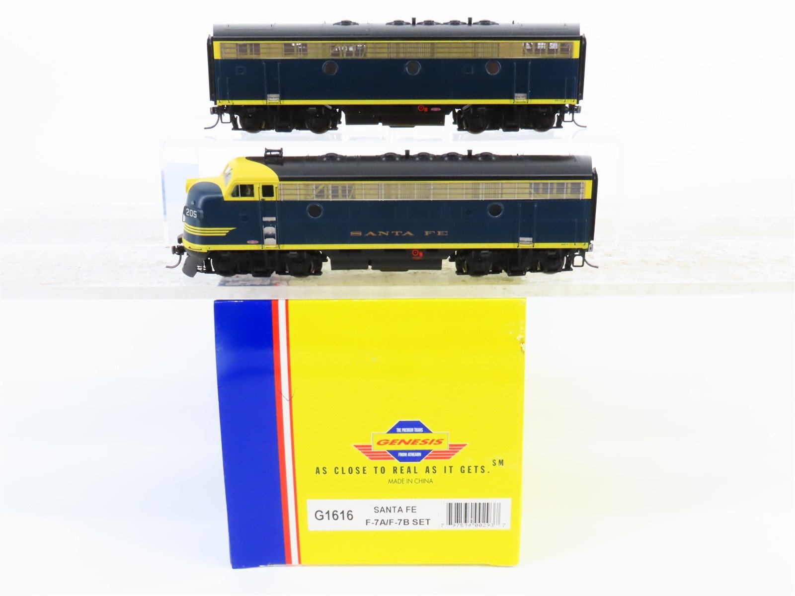 HO Scale Athearn Genesis G1616 ATSF Santa Fe F7 A/B Diesel Loco Set DCC Only