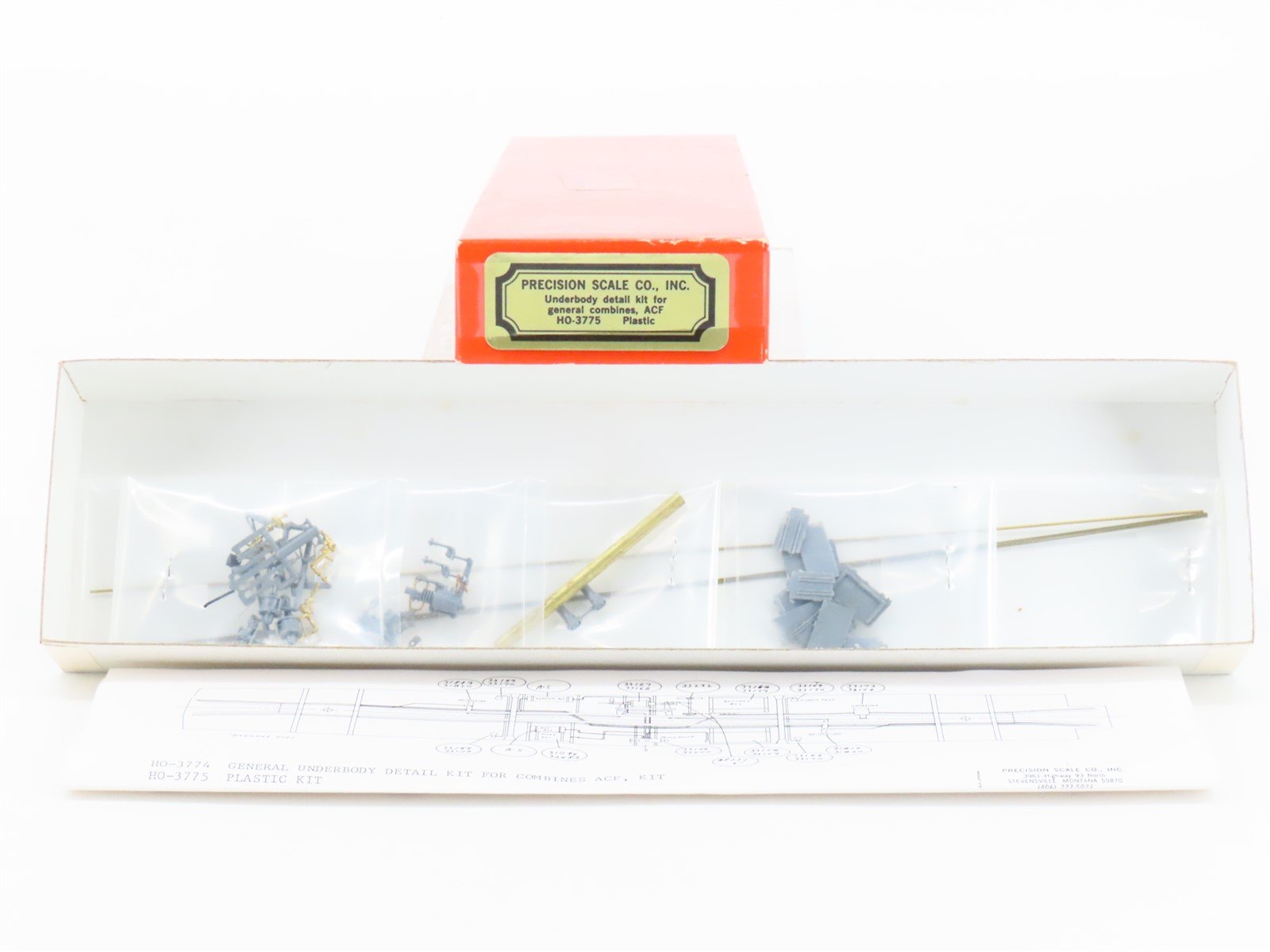 HO 1/87 Scale Precision HO-3775 General Underbody Detail For Combines ACF - Kit