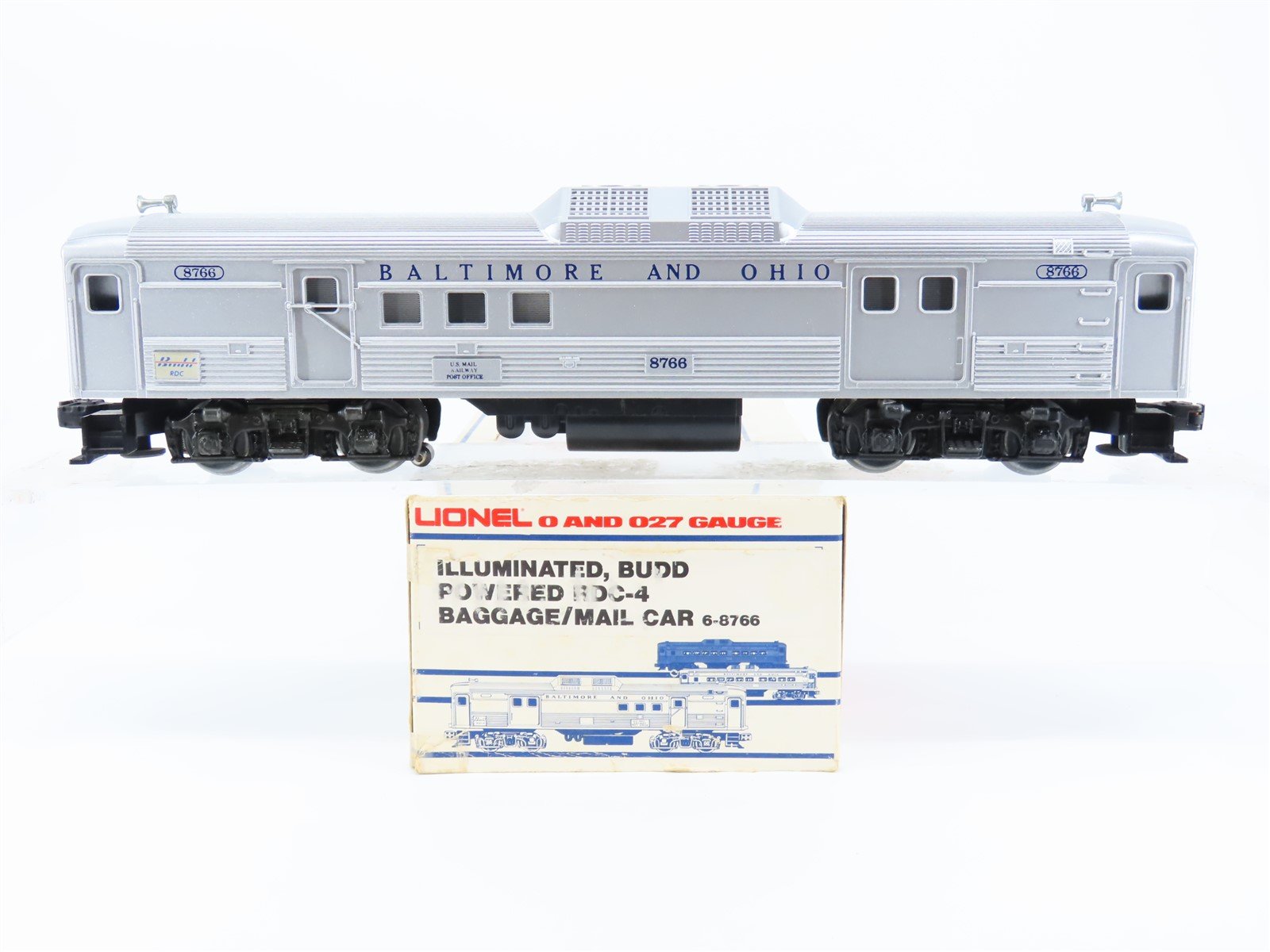 O Gauge 3-Rail Lionel 6-8766 B&O Baltimore & Ohio Budd RDC-4 Passenger - Powered