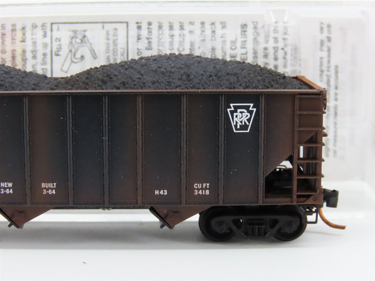 N Micro-Trains MTL #10844040 PRR Pennsylvania 3-Bay Hopper #180162 - Weathered