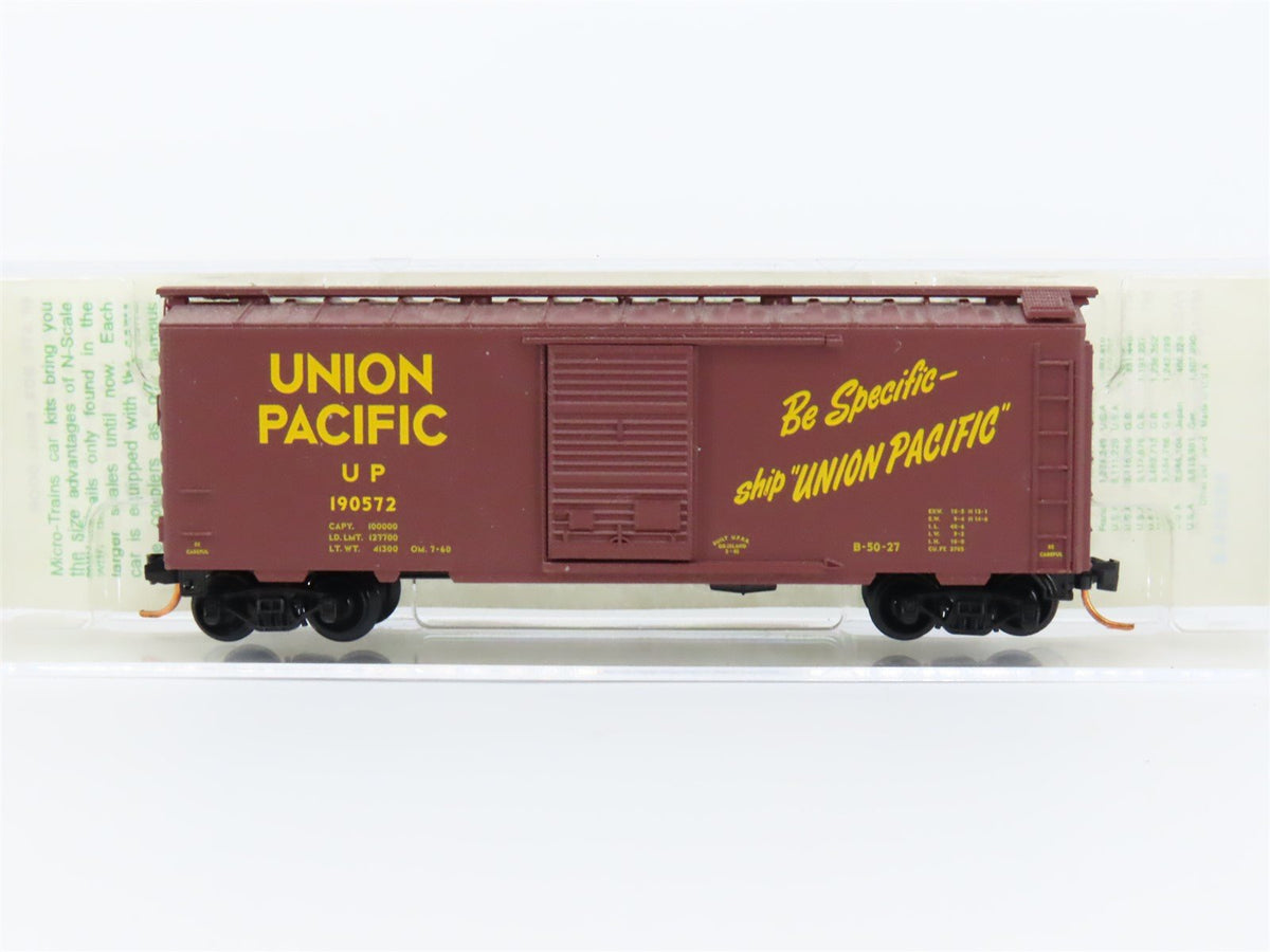 N Micro-Trains MTL 1972 Series #02000089 UP 40&#39; Box Car #190572 - Blue Label