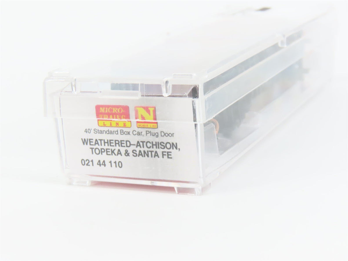 N Micro-Trains MTL 02144110 ATSF Santa Fe Box Car #149941 - Weathered &amp; Graffiti