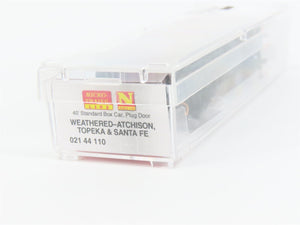 N Micro-Trains MTL 02144110 ATSF Santa Fe Box Car #149941 - Weathered & Graffiti