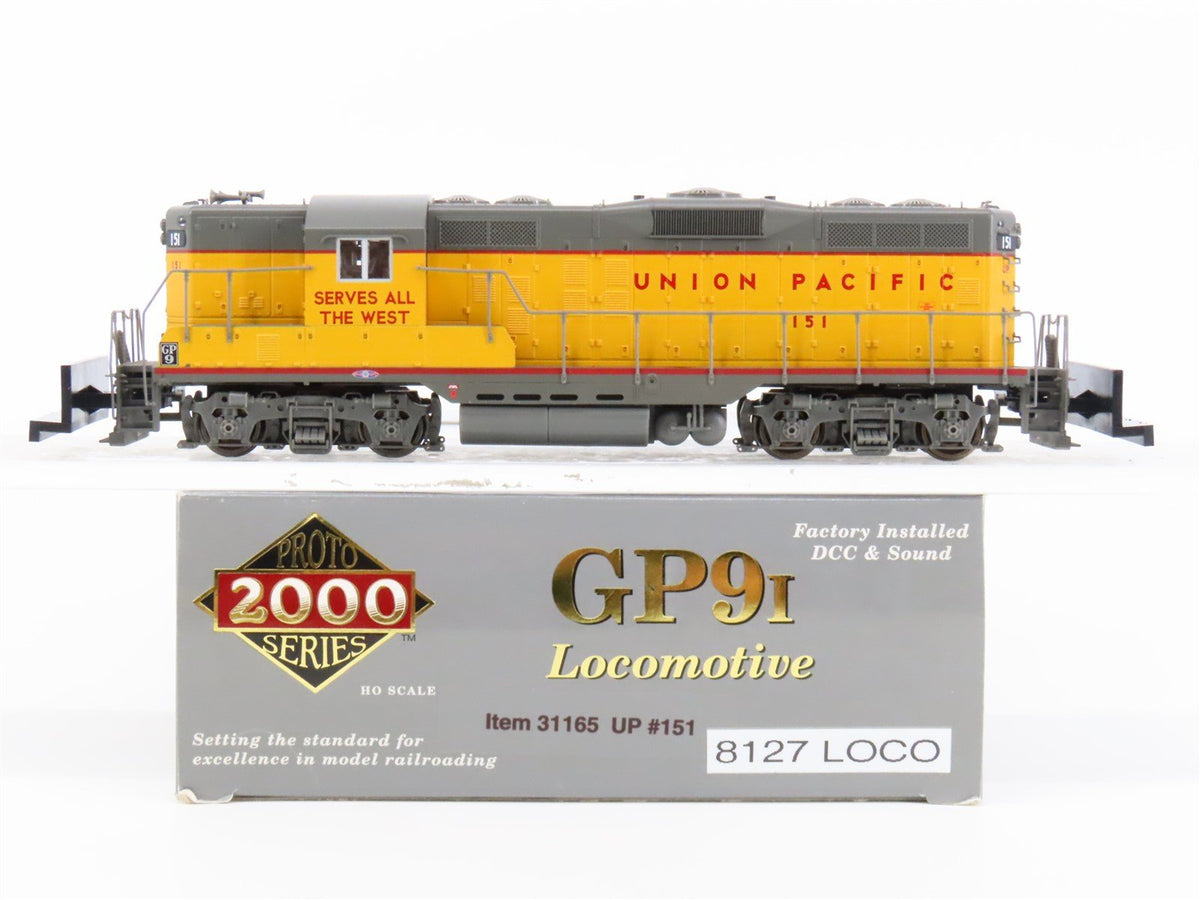 HO Scale Proto 2000 31165 UP Union Pacific GP9 Ph. 1 Diesel #151 w/ DCC &amp; Sound