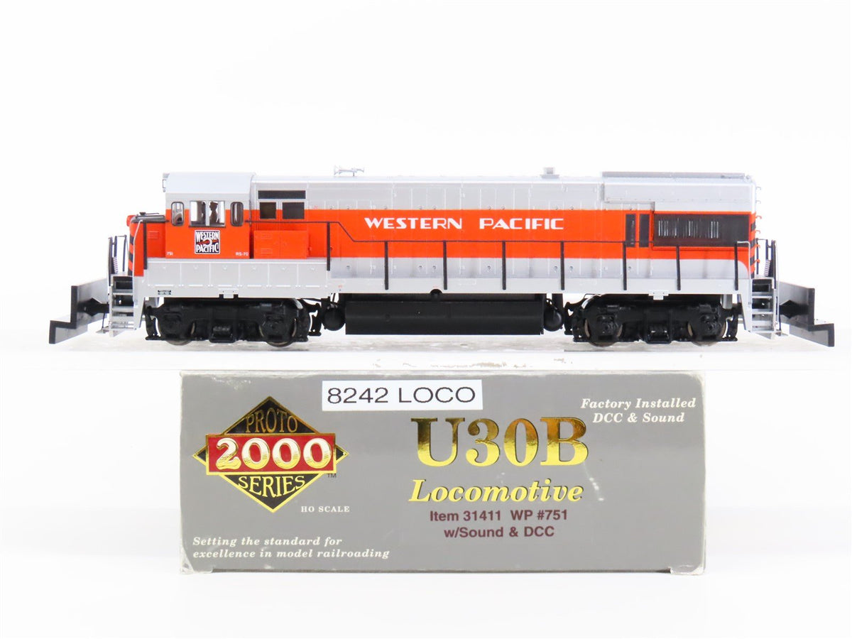 HO Scale Proto 2000 31411 WP Western Pacific GE U30B Diesel #751 w/ DCC &amp; Sound