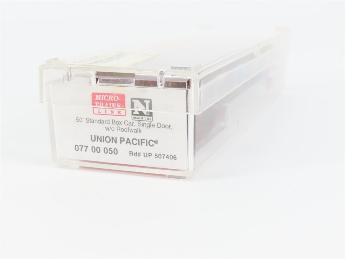 N Micro-Trains MTL #07700050 UP Union Pacific 50&#39; Single Door Box Car #507406