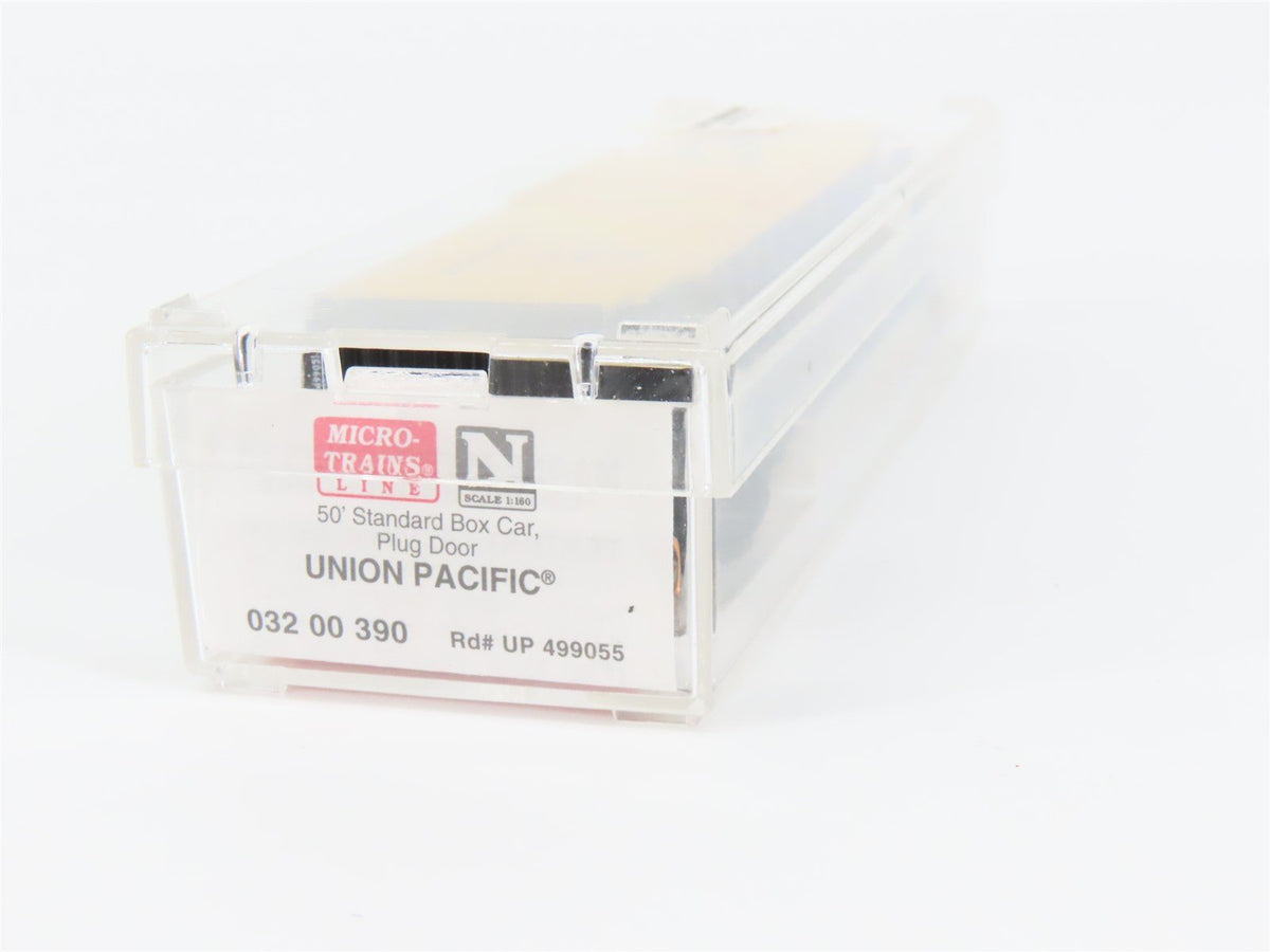 N Micro-Trains MTL #03200390 UP Union Pacific &quot;Be Specific&quot; 50&#39; Box Car #499055