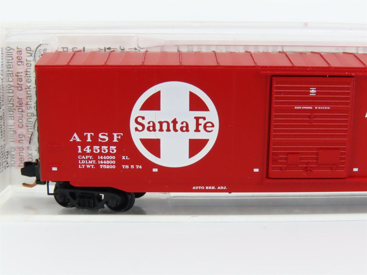 N Micro-Trains MTL #07700140 ATSF Santa Fe Shock Control 50&#39; Box Car #14555