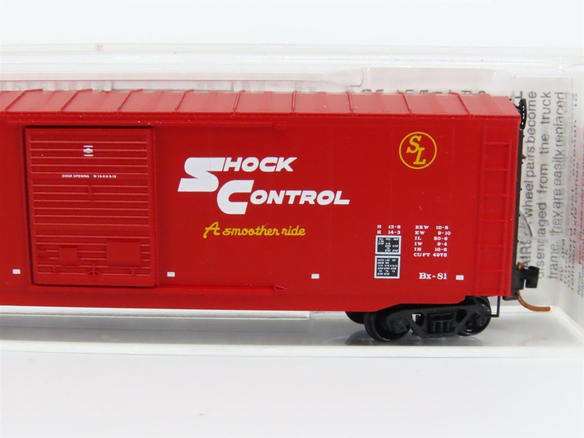 N Micro-Trains MTL #07700140 ATSF Santa Fe Shock Control 50&#39; Box Car #14555