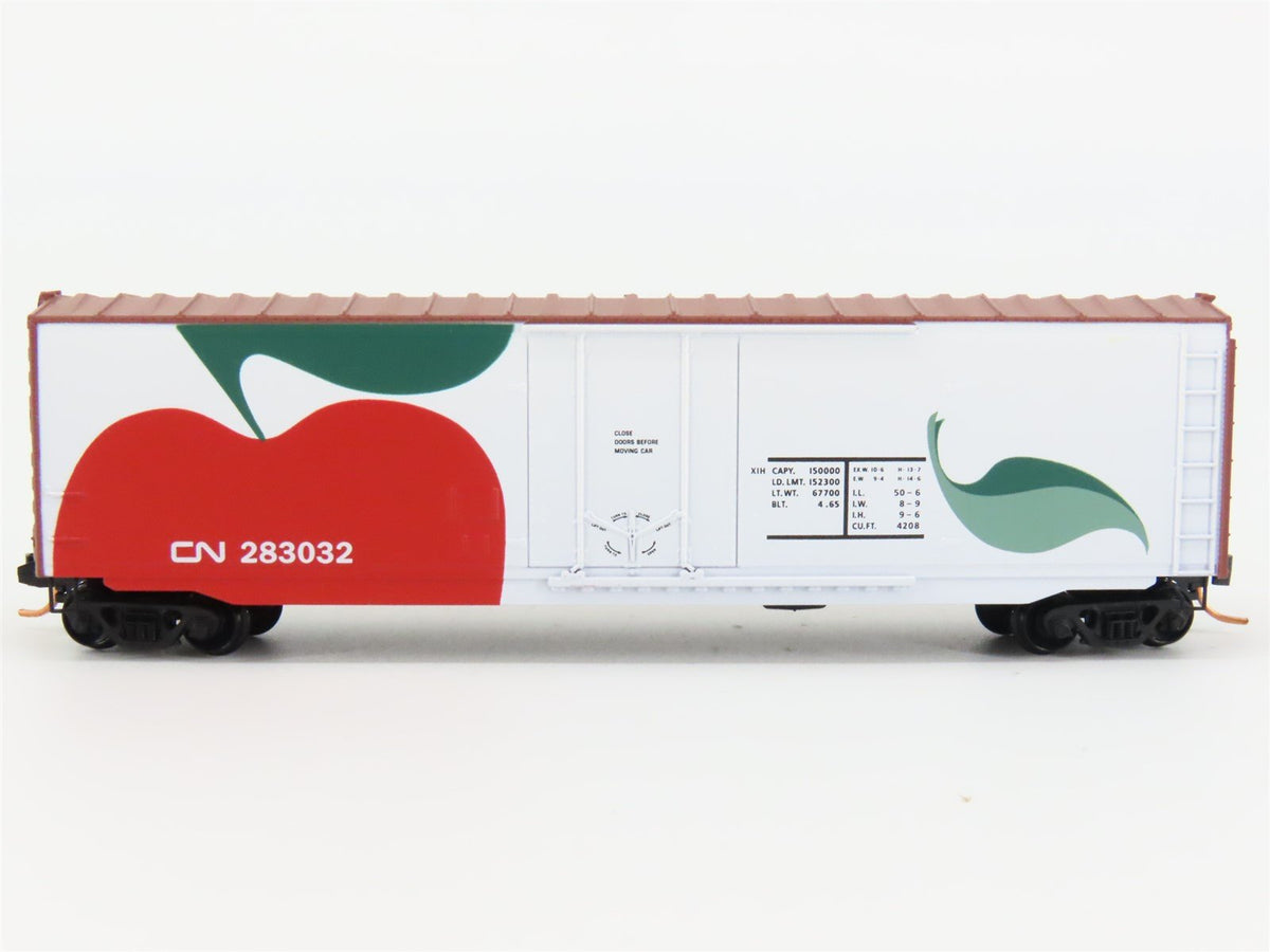 N Scale Micro-Trains MTL #38340 CN Canadian National &quot;Apple&quot; 50&#39; Box Car #283032