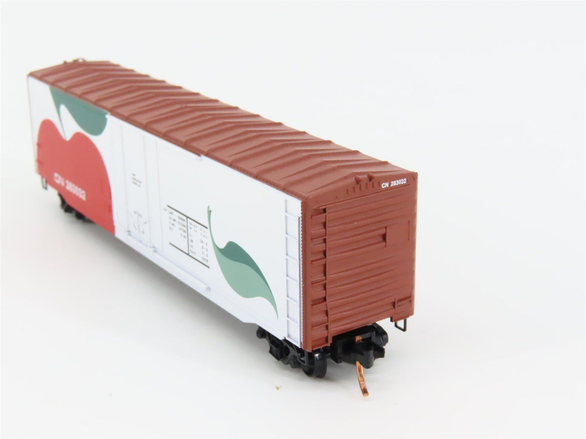 N Scale Micro-Trains MTL #38340 CN Canadian National &quot;Apple&quot; 50&#39; Box Car #283032