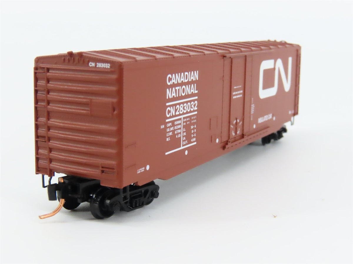 N Scale Micro-Trains MTL #38340 CN Canadian National &quot;Apple&quot; 50&#39; Box Car #283032