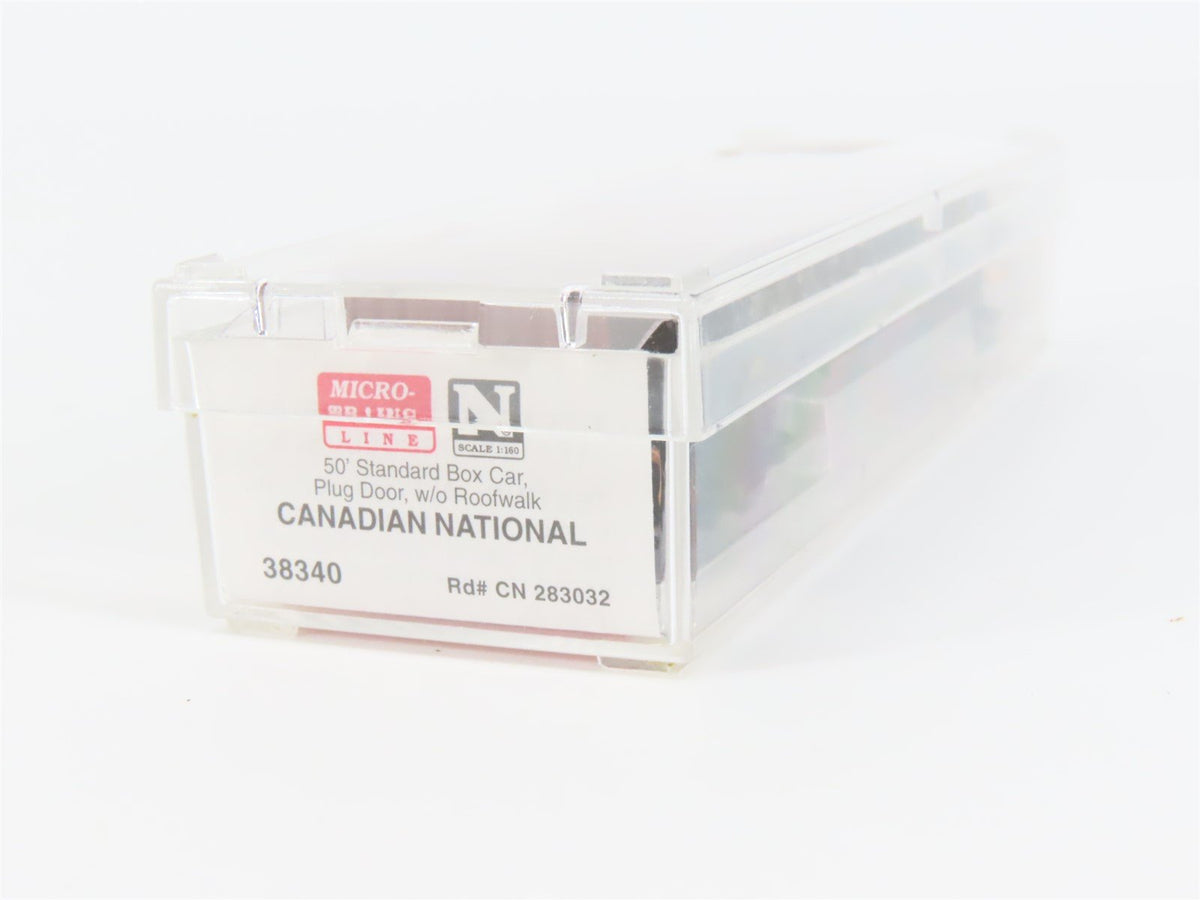 N Scale Micro-Trains MTL #38340 CN Canadian National &quot;Apple&quot; 50&#39; Box Car #283032