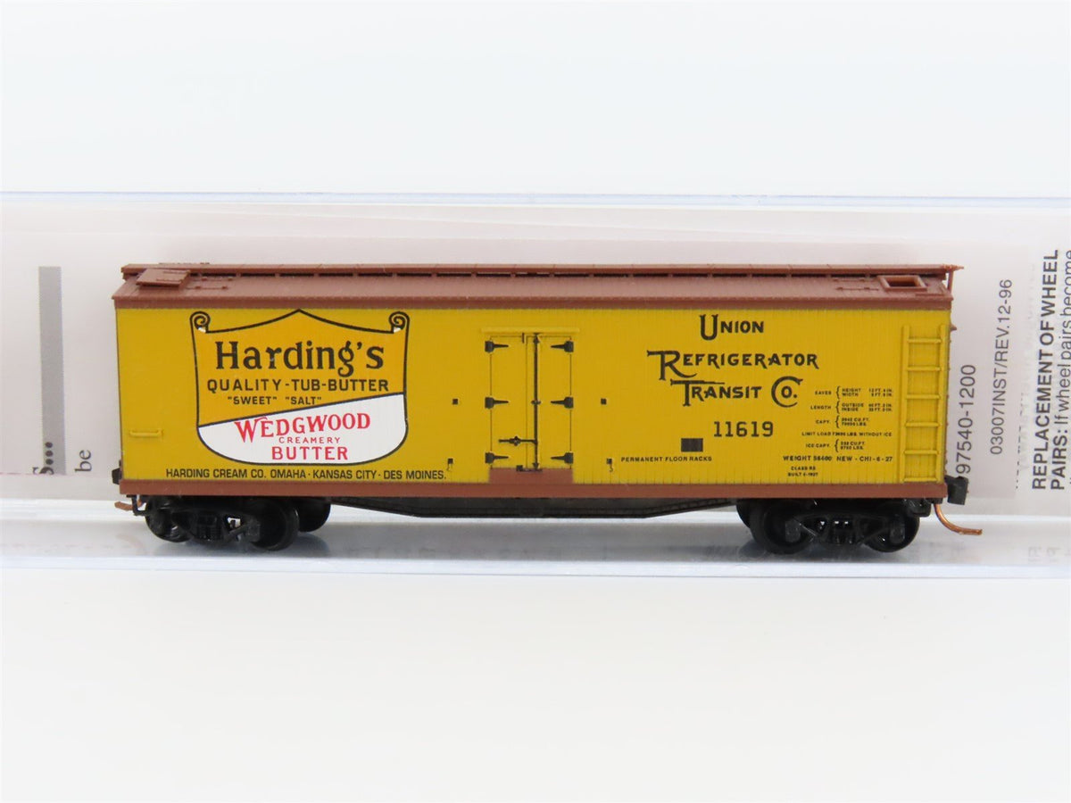 N Scale Micro-Trains MTL #04900540 URTC Harding&#39;s Butter 40&#39; Reefer #11619