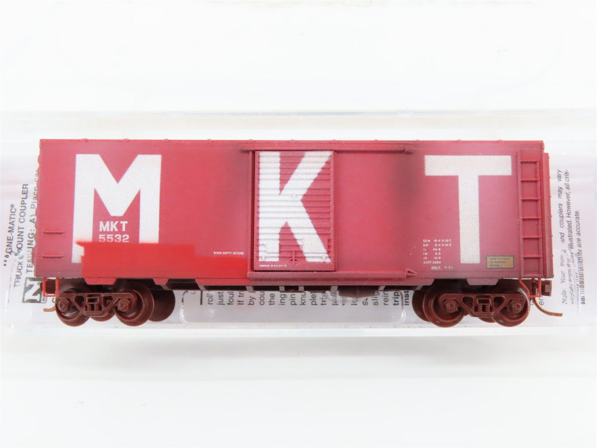 N Scale Micro-Trains MTL #07344080 MKT 40&#39; Single Door Box Car #5532- Weathered