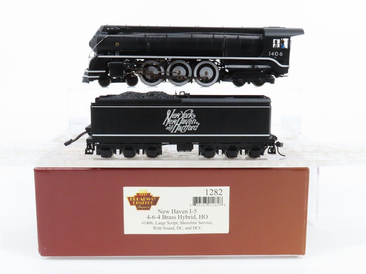 HO Broadway Limited BLI BRASS HYBRID 1282 NH 4-6-4 I-5 Steam #1406 w/DCC &amp; Sound