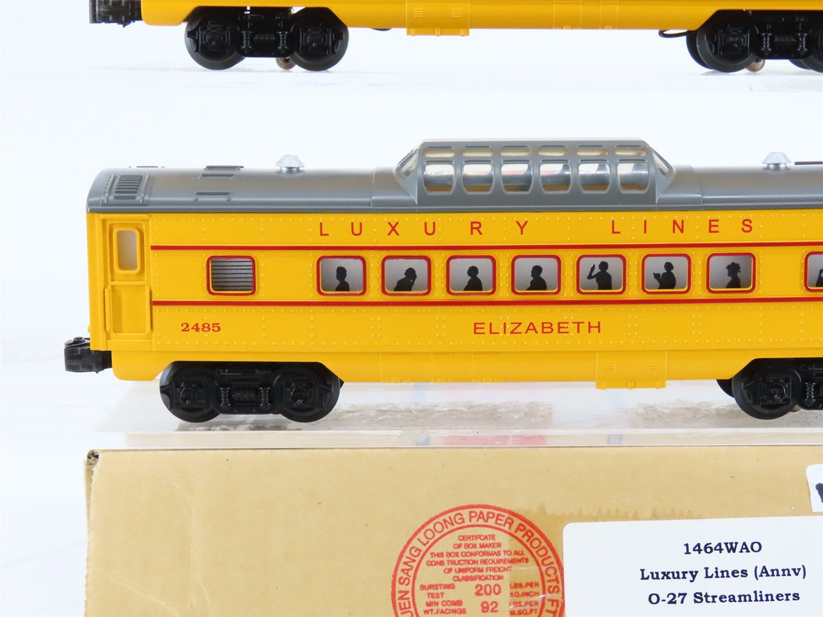 O Gauge 3-Rail Williams 1464WAO Luxury Lines Streamliners Passenger 2-Car Add-On