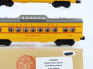 O Gauge 3-Rail Williams 1464WAO Luxury Lines Streamliners Passenger 2-Car Add-On