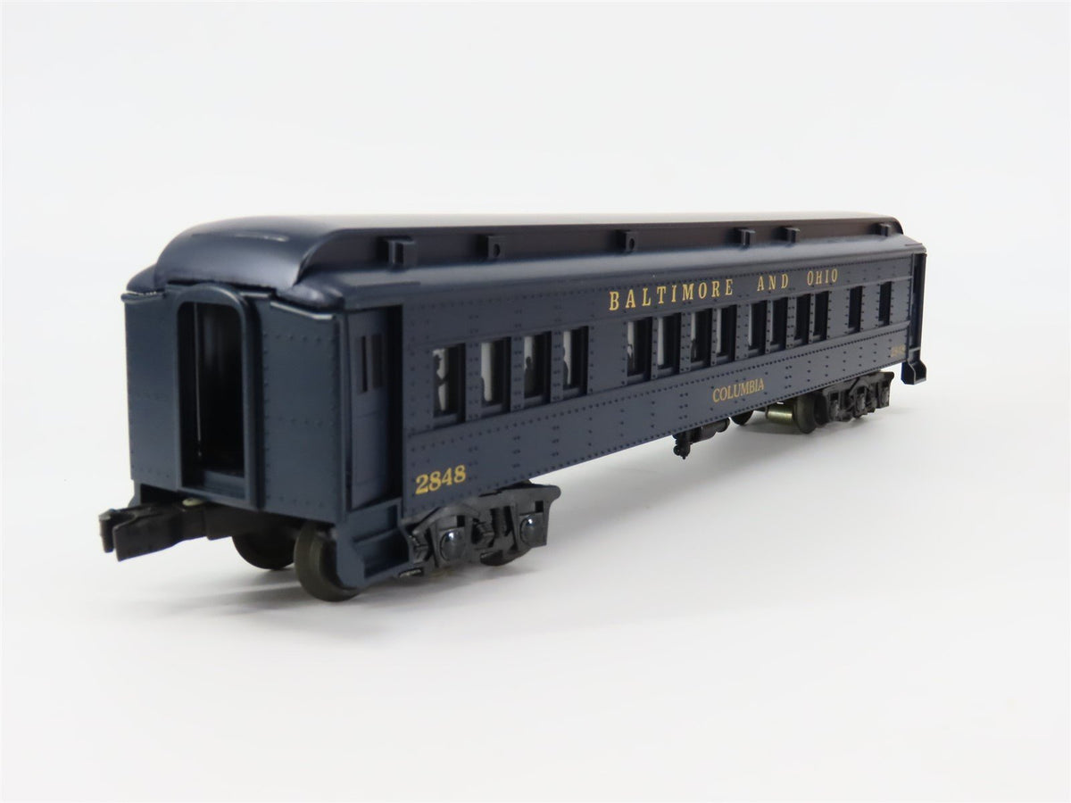 O Gauge 3-Rail Williams B&amp;O Baltimore &amp; Ohio Coach Passenger &quot;Columbia&quot; #2848