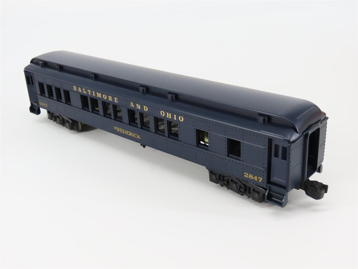 O Gauge 3-Rail Williams Golden Memories B&amp;O Baltimore &amp; Ohio Passenger Car #2847