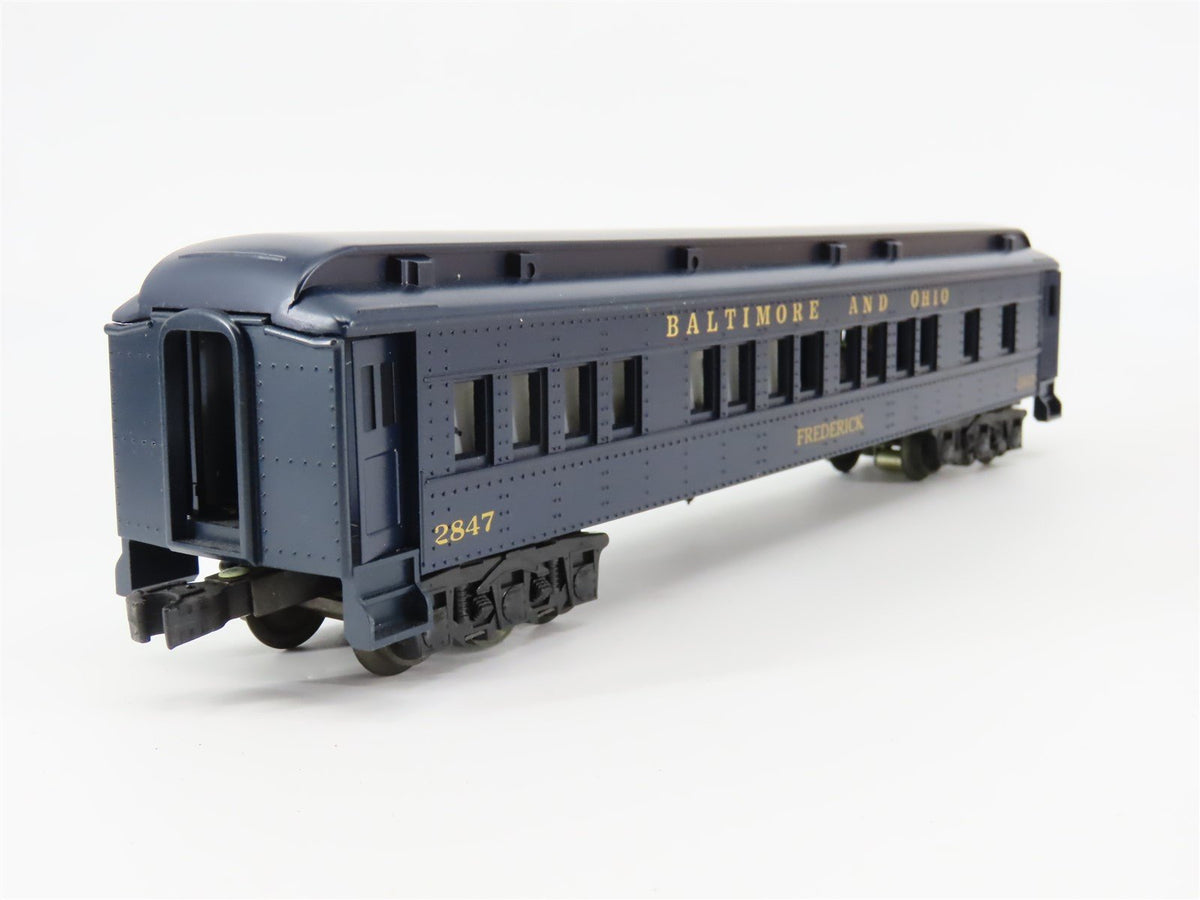 O Gauge 3-Rail Williams Golden Memories B&amp;O Baltimore &amp; Ohio Passenger Car #2847