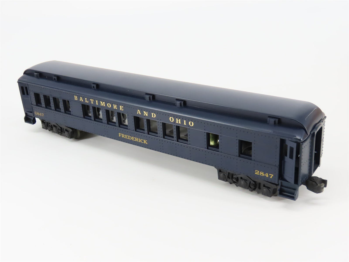 O Gauge 3-Rail Williams Golden Memories B&amp;O Baltimore &amp; Ohio Passenger Car #2847