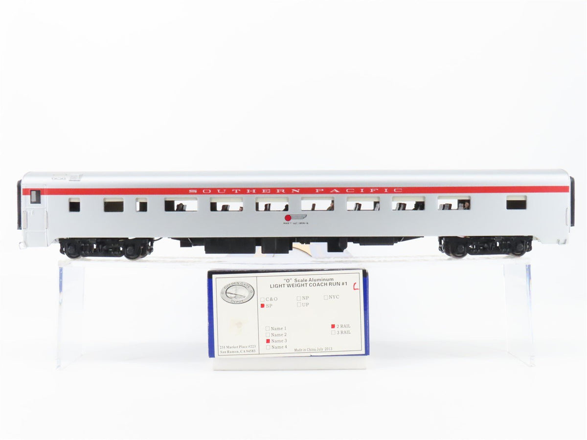 O Scale 2-Rail Golden Gate SP Southern Pacific Aluminum Coach Passenger #2384