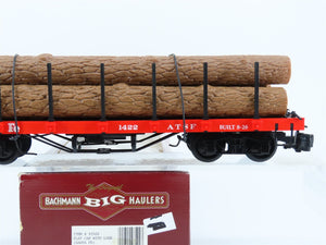 G Scale Bachmann Big Haulers 93502 ATSF Santa Fe Flat Car #1422 w/ Logs