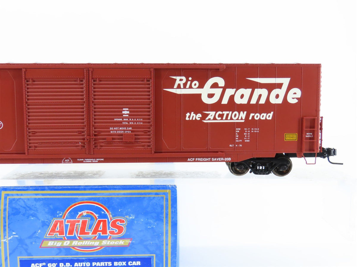 O Scale 2-Rail Atlas 7552-2 D&amp;RGW Rio Grande 60&#39; Double Door Box Car #63856