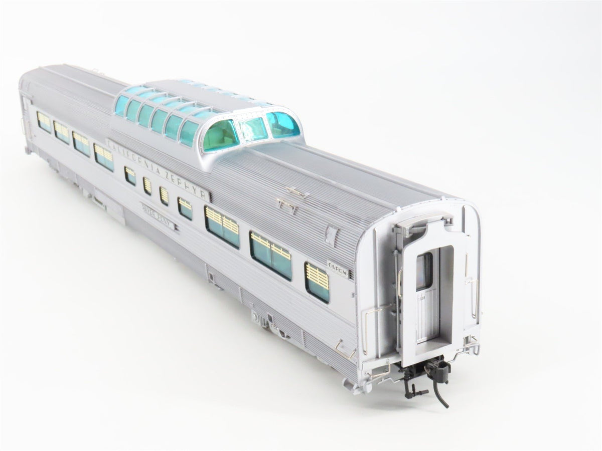 O Scale 2-Rail Atlas 3002152-2 DRGW Railway Dome Passenger Car &quot;Silver Pony&quot;