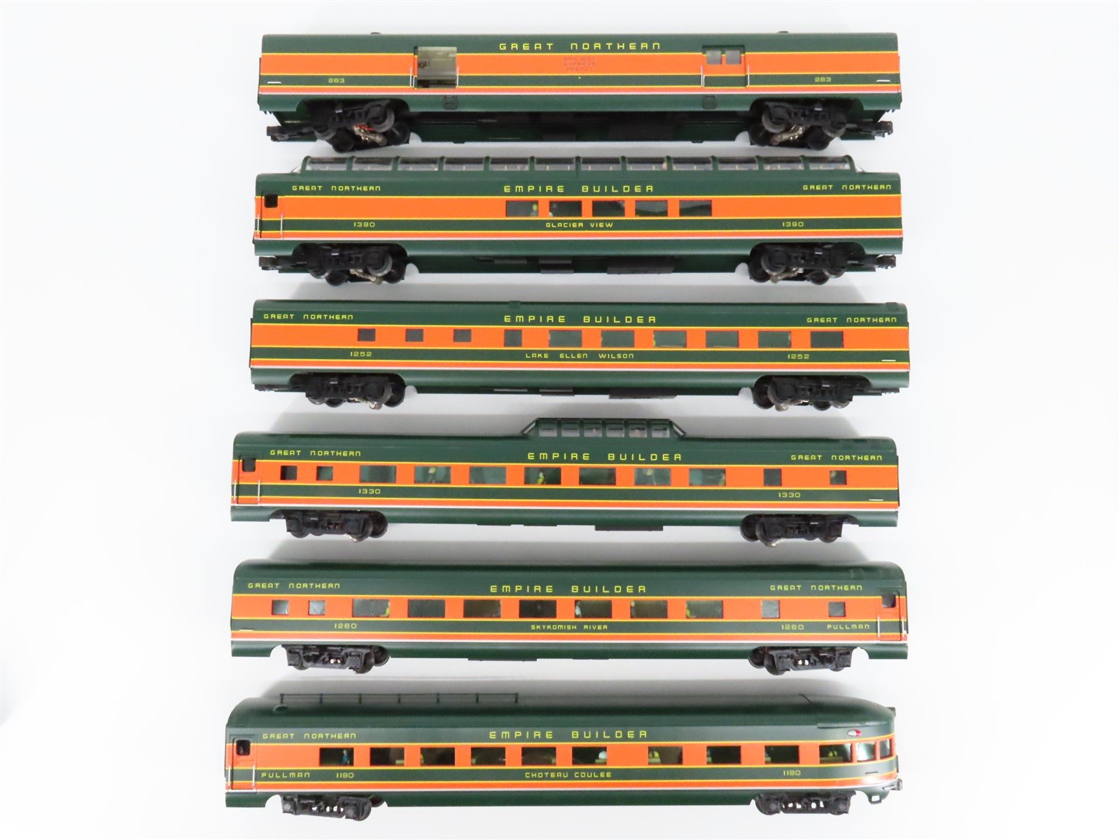 O Scale 3-Rail K-Line K4633B Aluminum GN Great Northern Passenger 6-Car Set