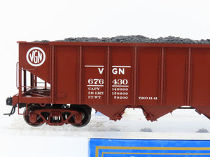 O Scale 2-Rail Atlas 7781-3 VGN Virginian Railway 4-Bay Hopper #676430 w/ Coal