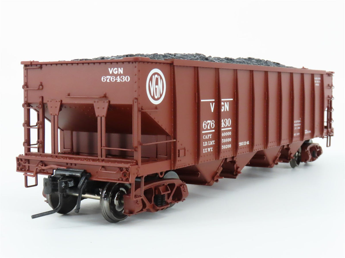 O Scale 2-Rail Atlas 7781-3 VGN Virginian Railway 4-Bay Hopper #676430 w/ Coal