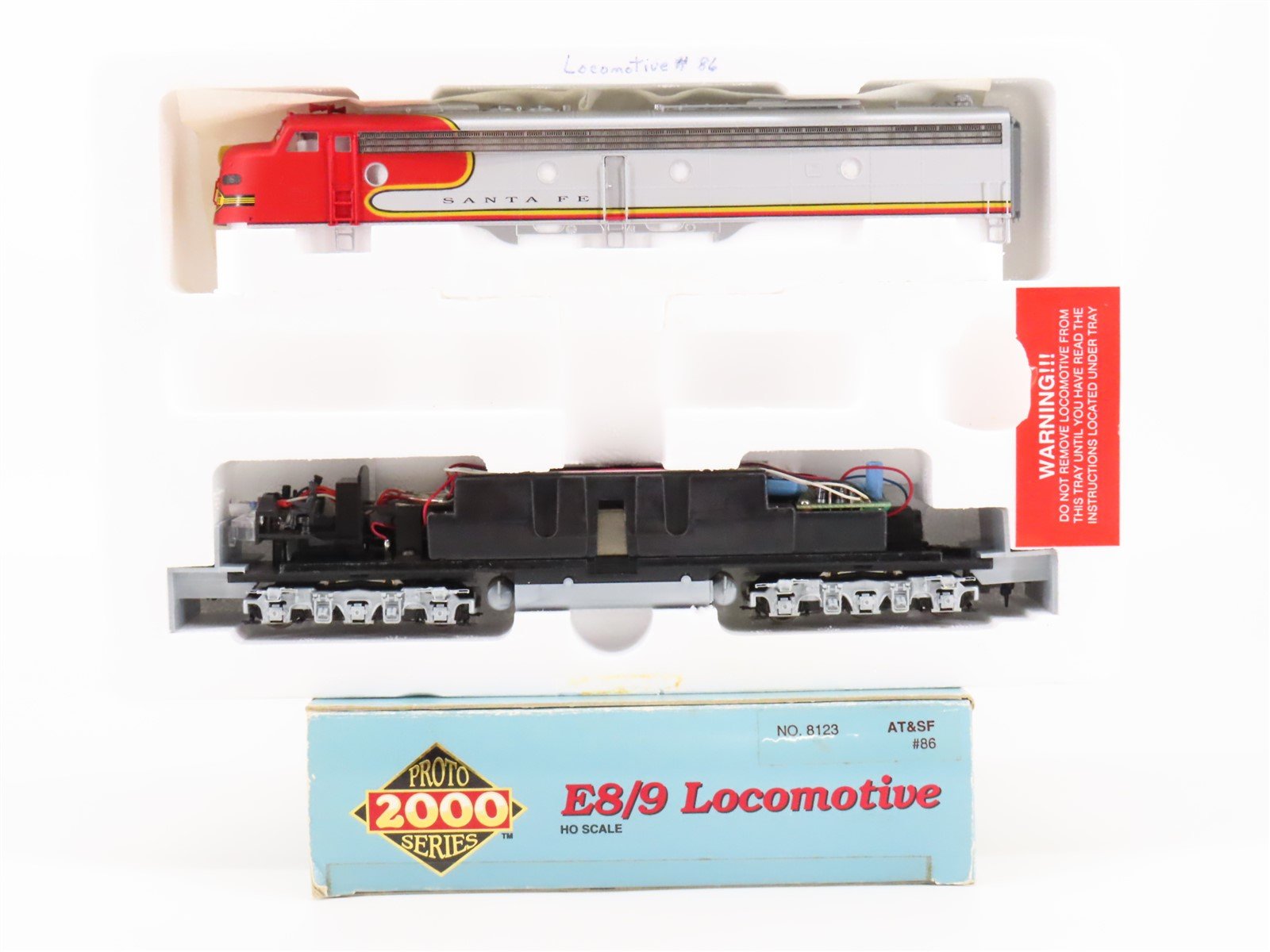 HO Scale Proto 2000 8123 ATSF Santa Fe E8/9A Diesel Locomotive #86