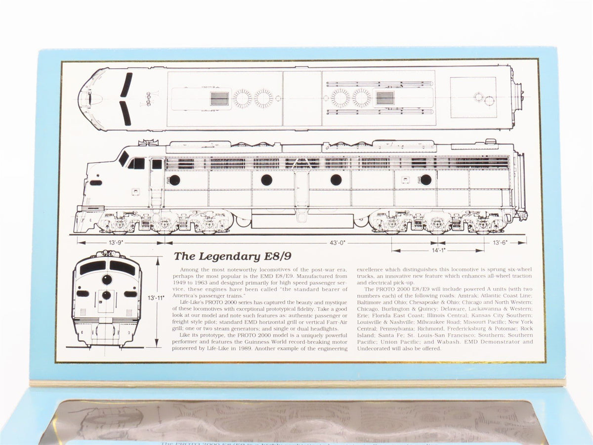 HO Scale Proto 2000 8119 B&amp;O Baltimore &amp; Ohio E8/9A Diesel Locomotive #92A