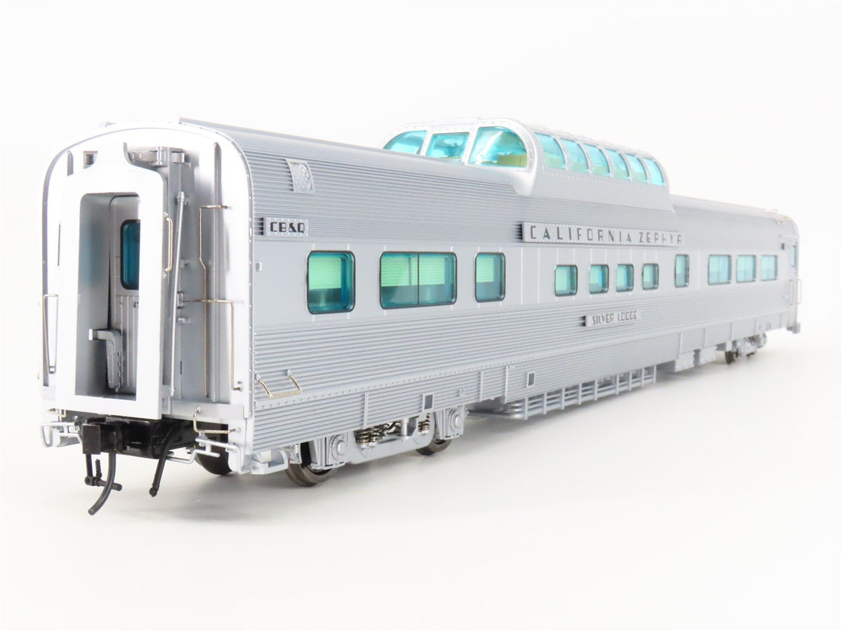 O 2-Rail Atlas 3002151-3 CB&amp;Q California Zephyr Dome Passenger &quot;Silver Lodge&quot;