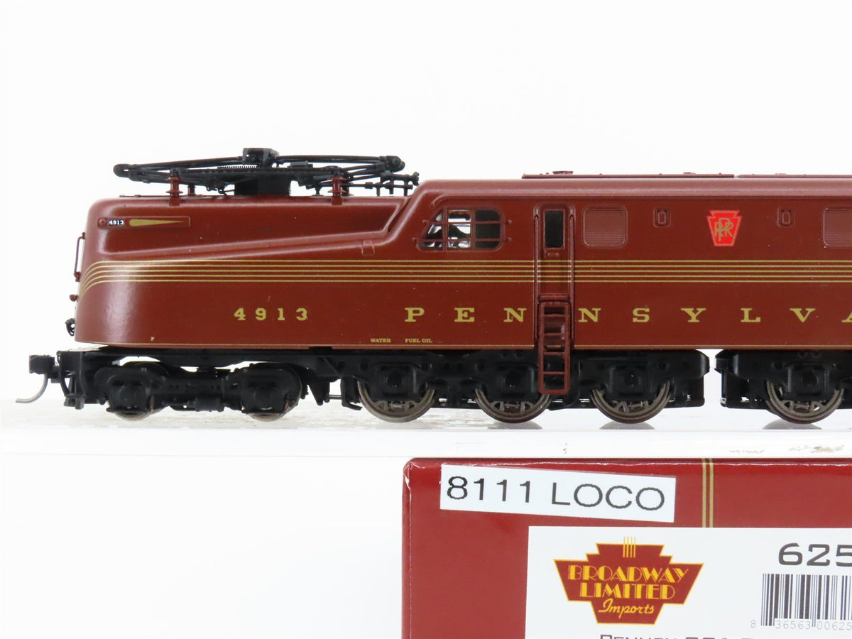 HO Scale Broadway Limited BLI 625 PRR Tuscan GG1 Electric #4913 w/ DCC &amp; Sound