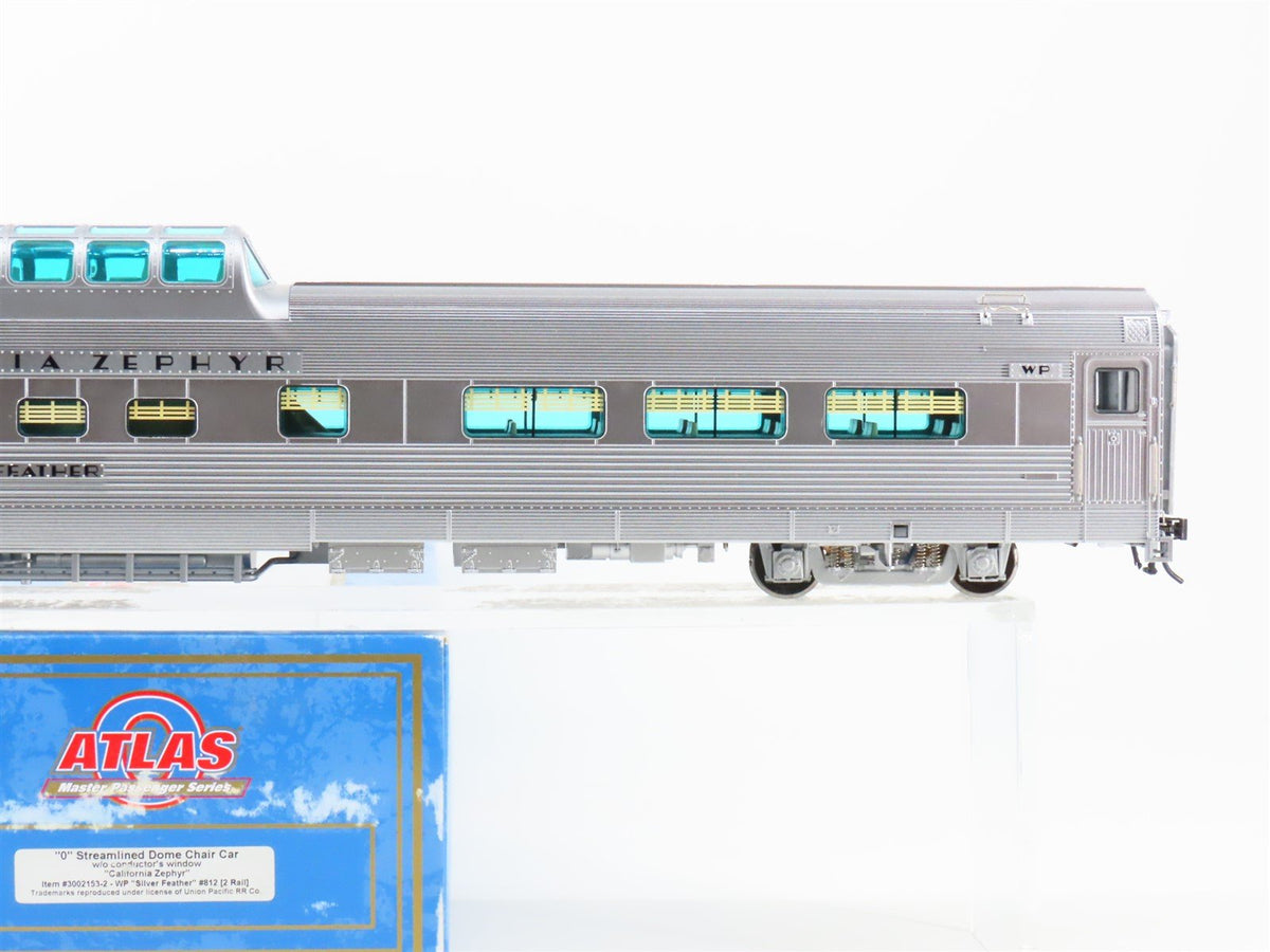 O 2-Rail Atlas 3002153-2 WP California Zephyr Dome Passenger &quot;Silver Feather&quot;