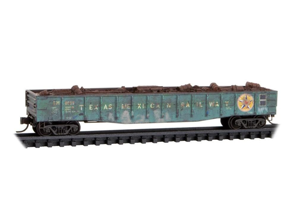 N Micro-Trains MTL 10544056 TM Texas Mexican 50' Gondola w/ Load - Weathered