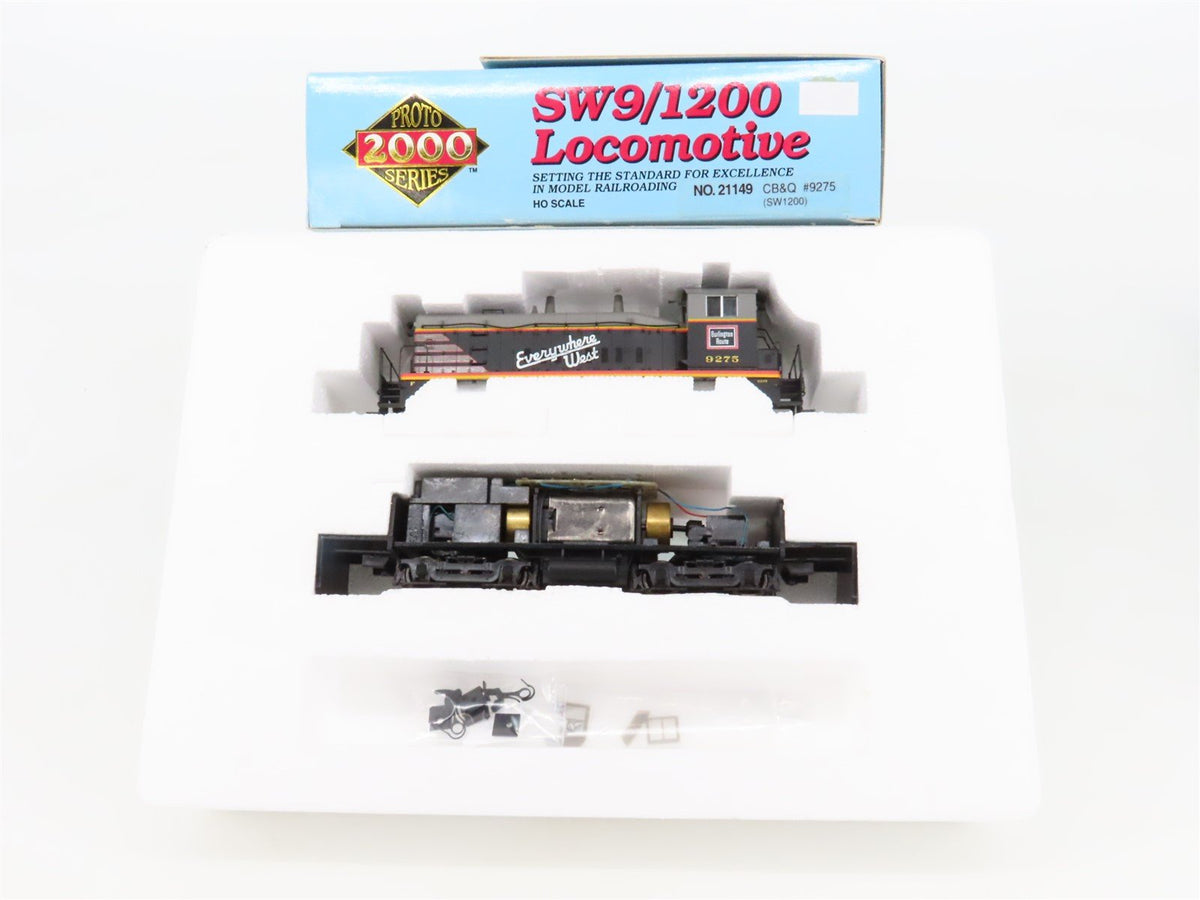 HO Scale Proto 2000 21149 CB&amp;Q Burlington Route SW1200 Diesel Switcher #9275