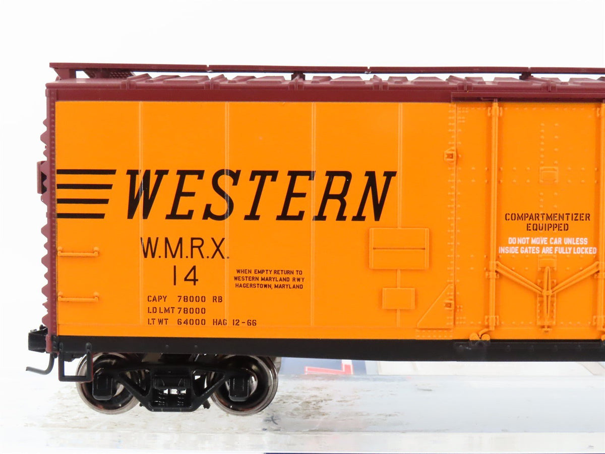 O Scale 2-Rail Atlas Trainman 0588-2 WMRX Western Maryland 40&#39; Box Car #14