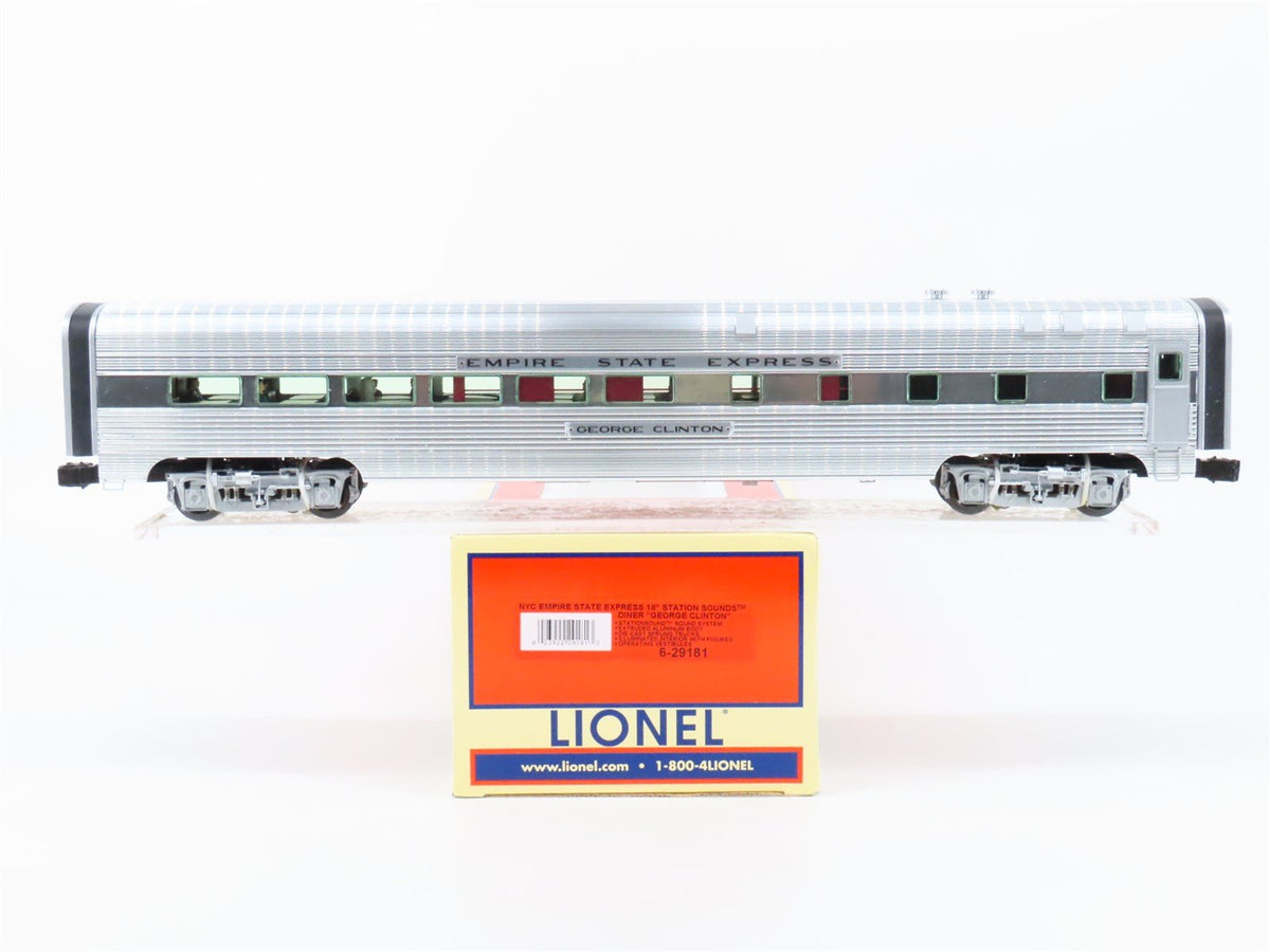 O Gauge 3-Rail Lionel 6-29181 NYC Empire State Diner Passenger Car w/ Sound