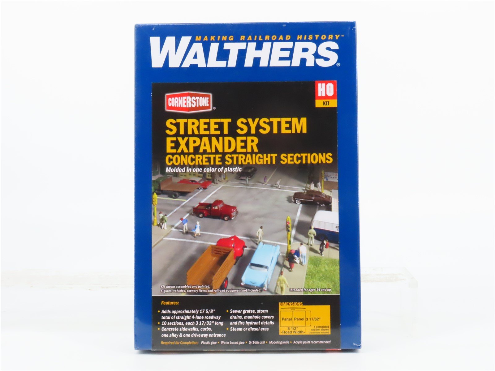 HO 1/87 Scale Walthers Cornerstone Kit #933-3155 Street System Expander - SEALED